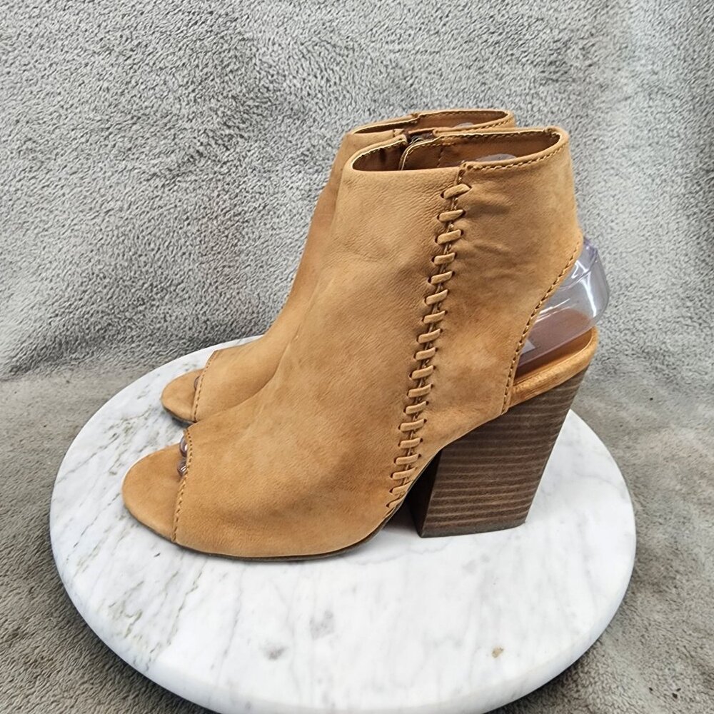 Steve Madden Shoes Womens Size 7.5 Mingle Brown Leather Ankle Booties *GUC*